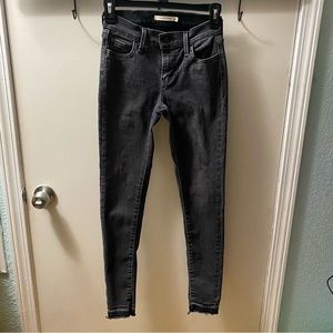 Levi’s 710 Super Skinny Dark Grey Jeans Size 26